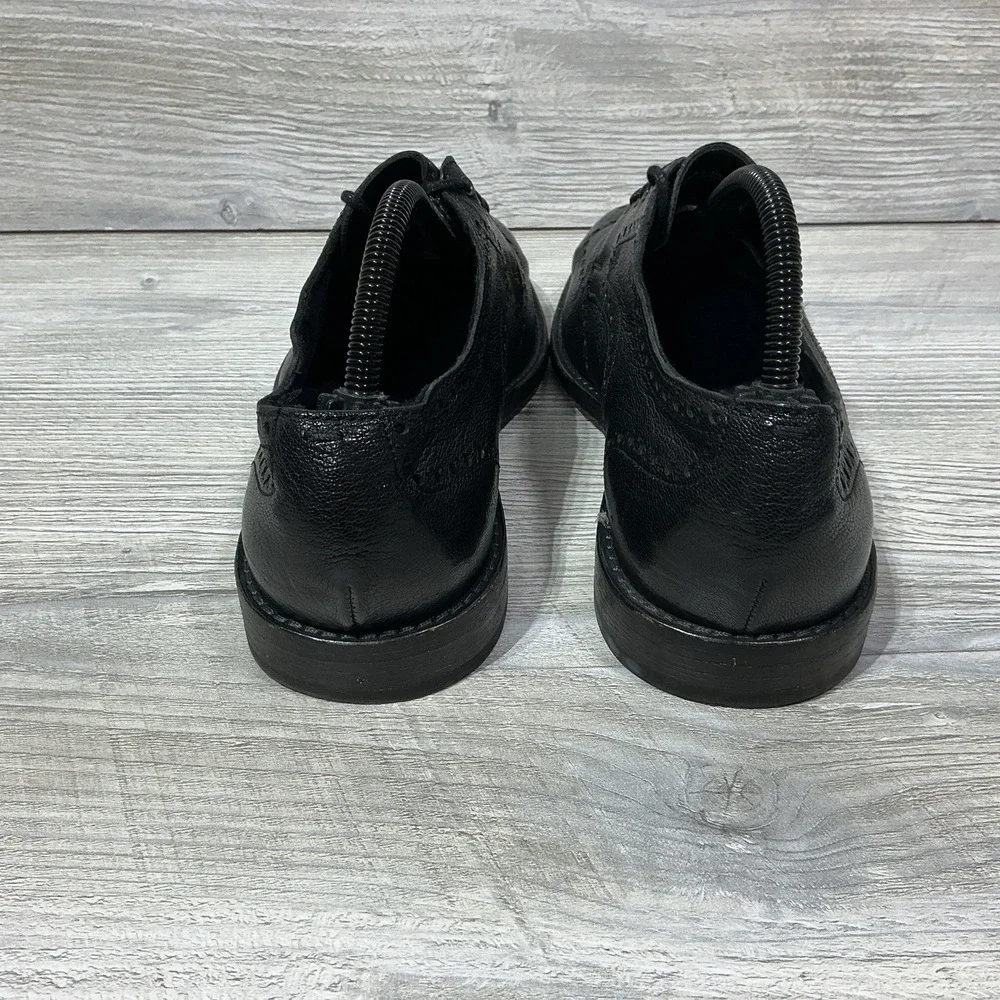 Cole Haan Grand 360 Feathercraft Wingtip Oxford Shoes Black C32144 Mens Size 8.5